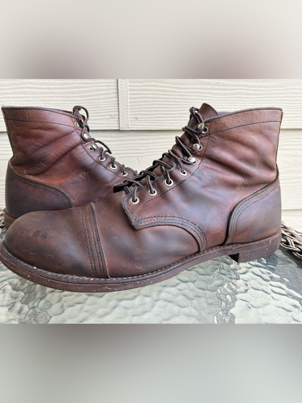 Vintage! Men’s RED WING IRON RANGER Leather Lace-Up Boots sz 14